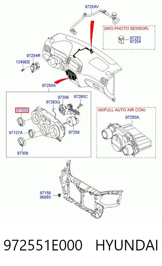 Блок управління кондиціонером Hyundai Accent III