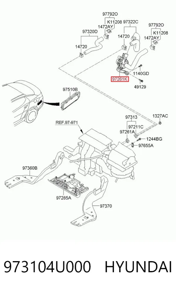 973104U000 Hyundai/Kia