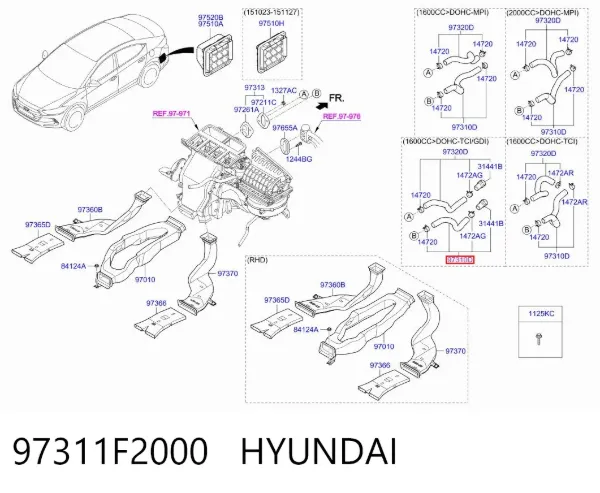  97311F2000 Hyundai/Kia