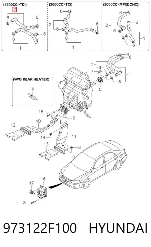  973122F100 Hyundai/Kia