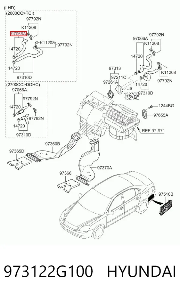  973122G100 Hyundai/Kia