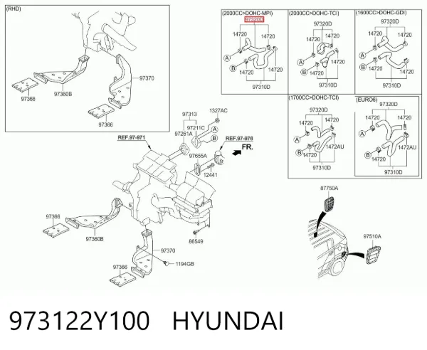  973122Y100 Hyundai/Kia