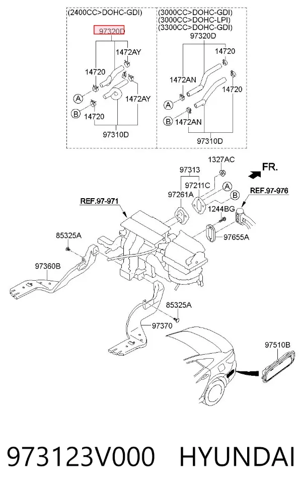  973123V000 Hyundai/Kia