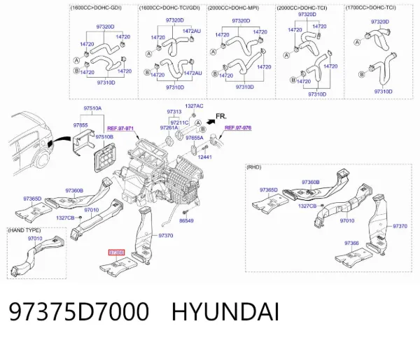  97375D7000 Hyundai/Kia