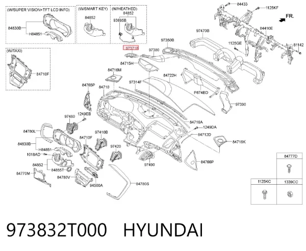  973832T000 Hyundai/Kia