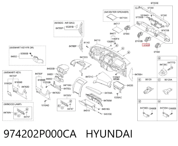  974202P000CA Hyundai/Kia