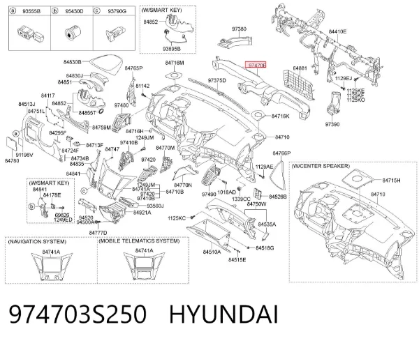  974703S250 Hyundai/Kia