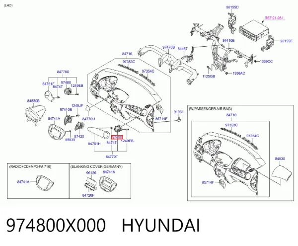  974800X000 Hyundai/Kia