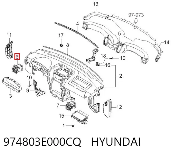  974803E000CQ Hyundai/Kia