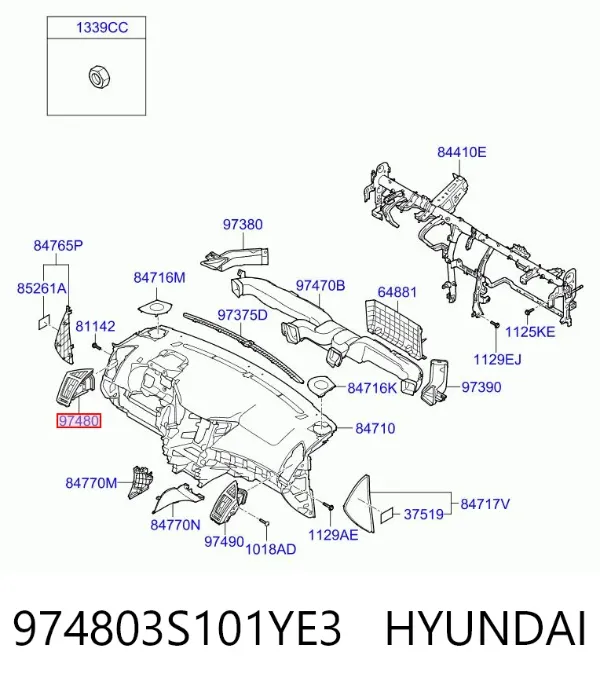  974803S101YE3 Hyundai/Kia