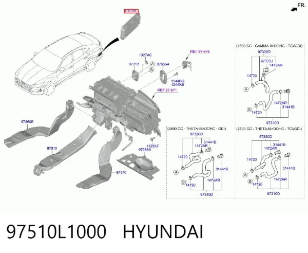  97510L1000 Hyundai/Kia