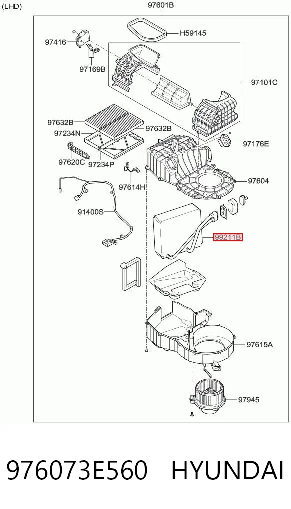  976073E560 Hyundai/Kia
