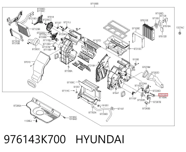  976143K700 Hyundai/Kia