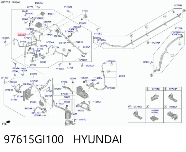 Датчик тиску кондиціонера 97615GI100 Hyundai/Kia