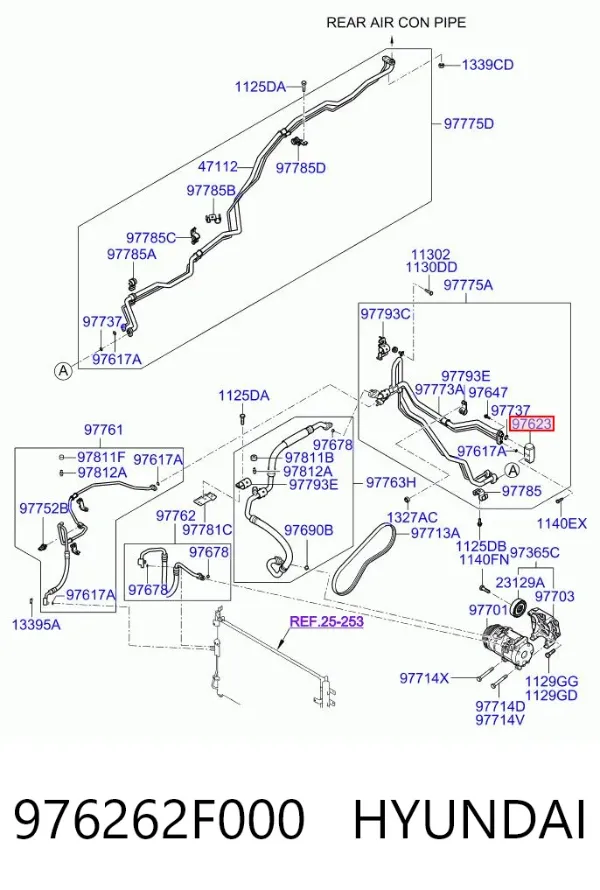 Клапан TRV, кондиціонера 976262F000 Hyundai/Kia