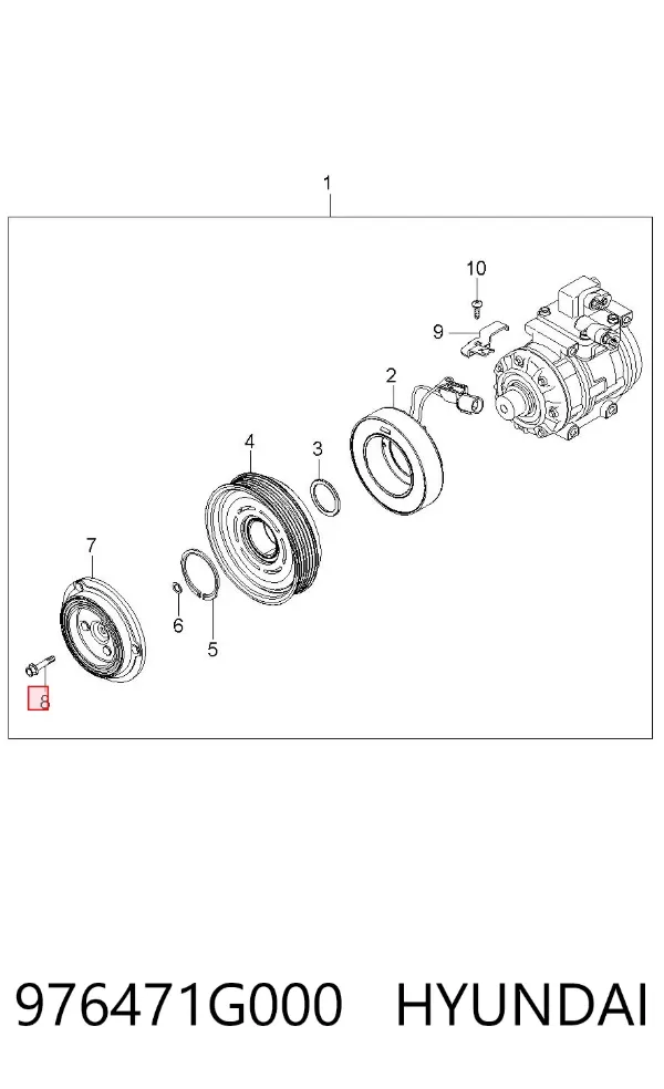  976471G000 Hyundai/Kia