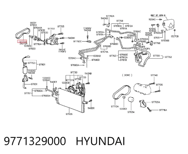 Ремінь генератора 9771329000 Hyundai/Kia