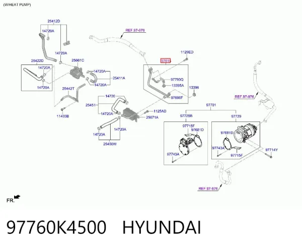  97760K4500 Hyundai/Kia