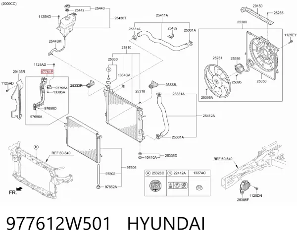  977612W501 Hyundai/Kia