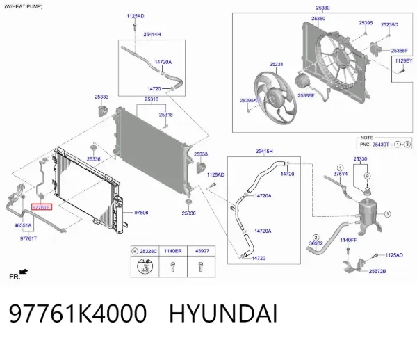  97761K4000 Hyundai/Kia