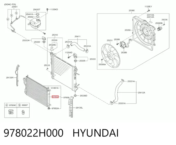 Ресивер-осушувач кондиціонера 978022H000 Hyundai/Kia