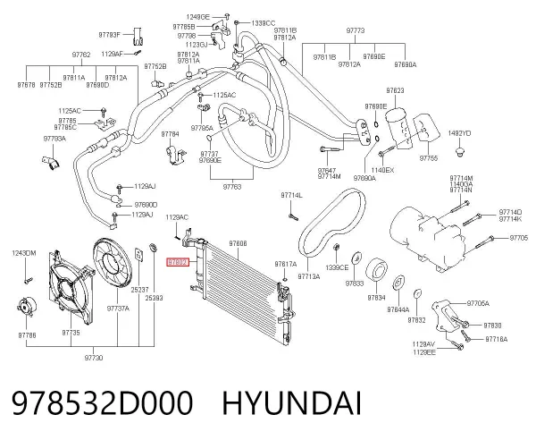 Ресивер-осушувач кондиціонера 978532D000 Hyundai/Kia