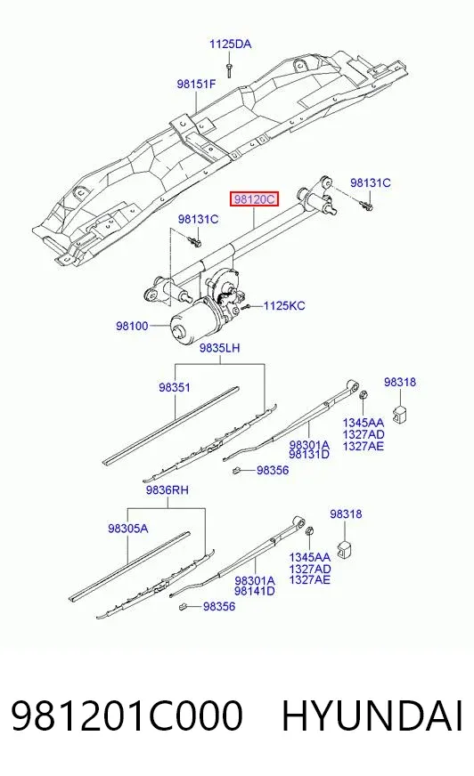 Трапеція двірників Hyundai Getz 