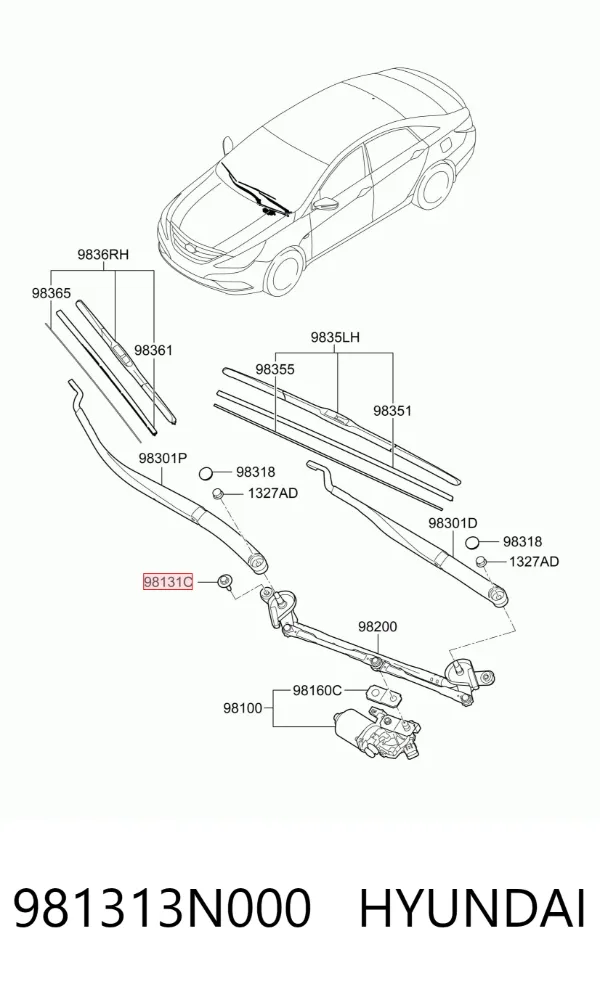  981313N000 Hyundai/Kia