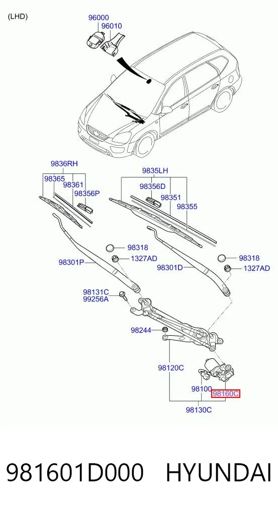  981601D000 Hyundai/Kia
