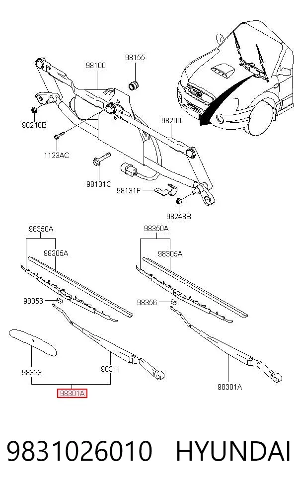  9831026010 Hyundai/Kia