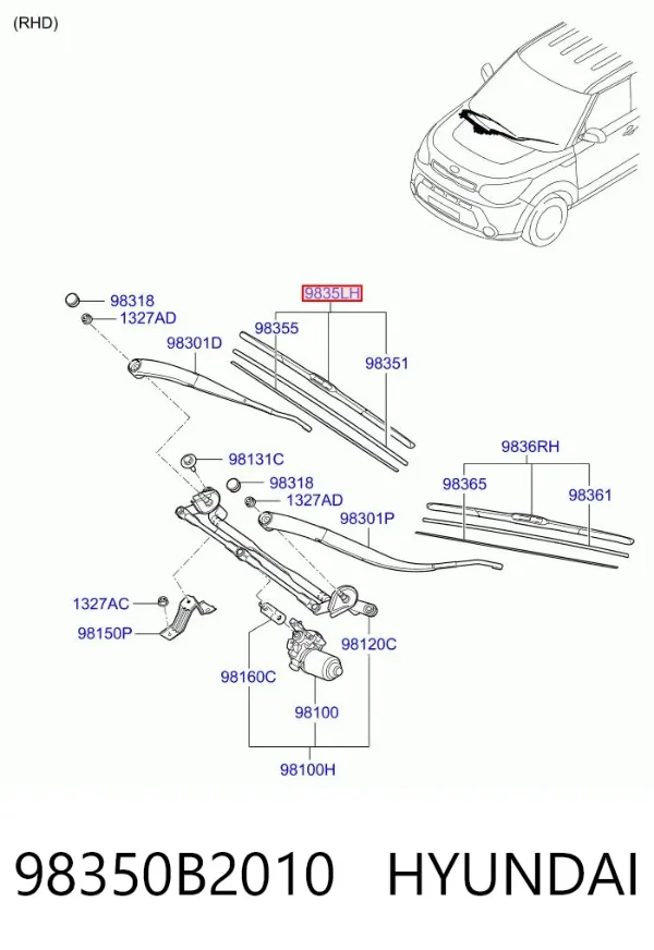  98350B2010 Hyundai/Kia