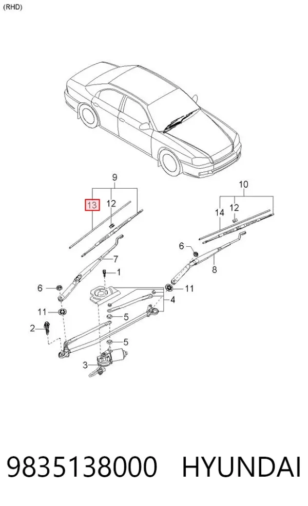  9835138000 Hyundai/Kia
