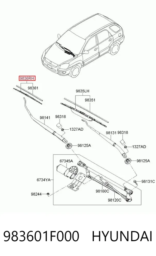  983601F000 Hyundai/Kia