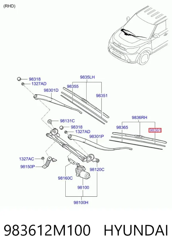  983612M100 Hyundai/Kia