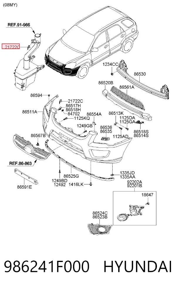  986241F000 Hyundai/Kia