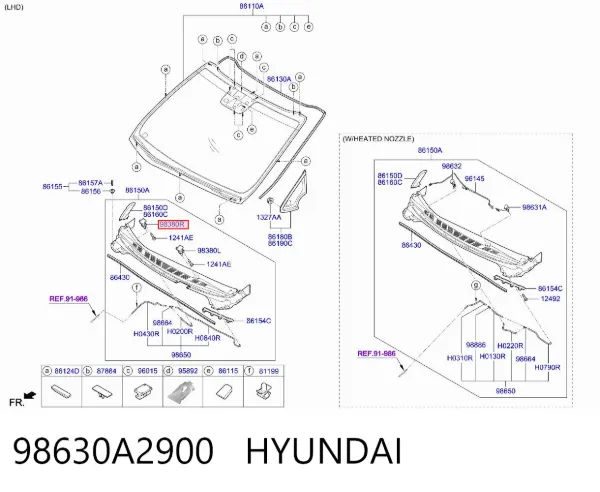  98630A2900 Hyundai/Kia
