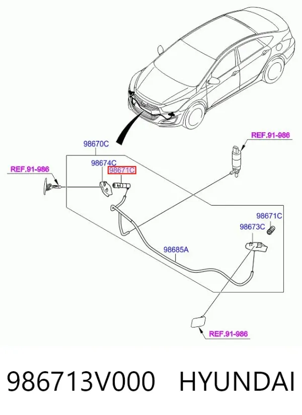  986713V000 Hyundai/Kia