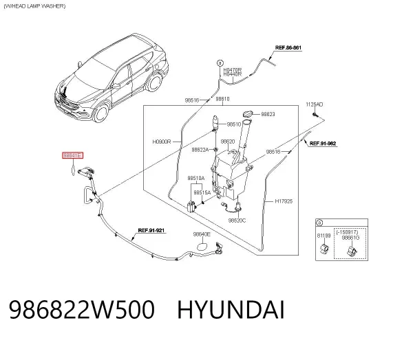  986822W500 Hyundai/Kia