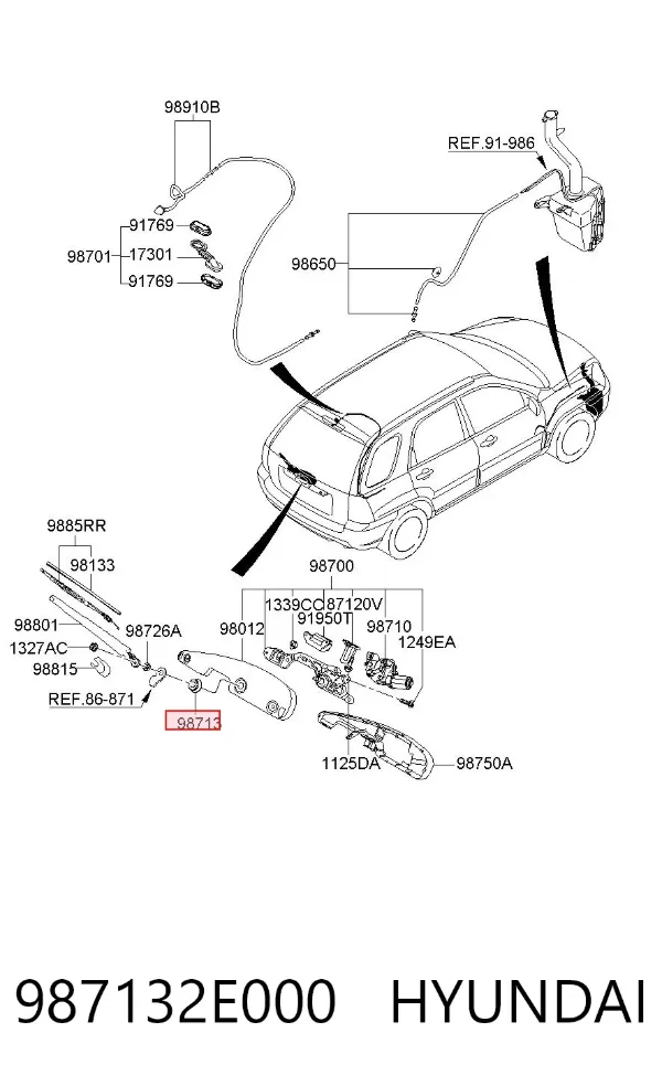  987132E000 Hyundai/Kia