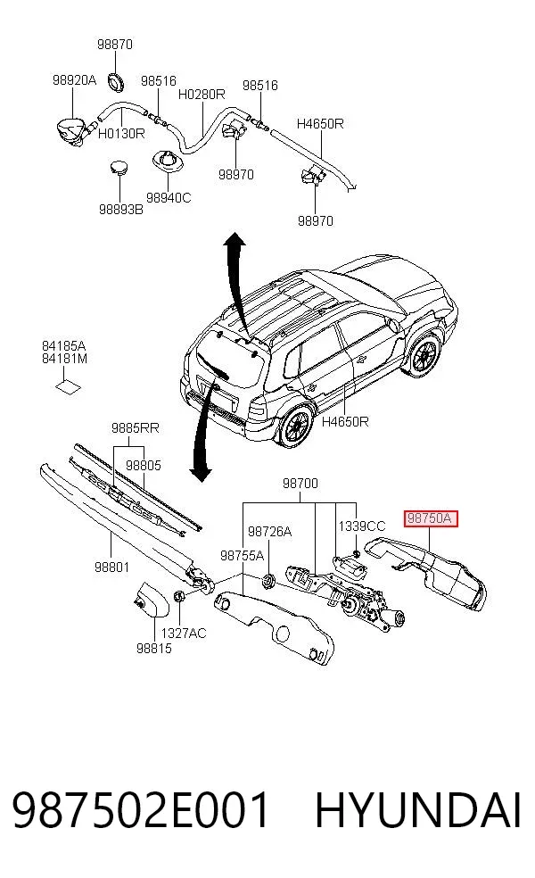  987502E001 Hyundai/Kia