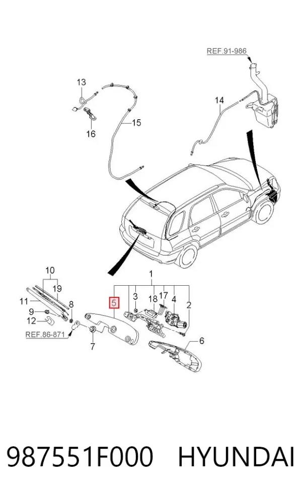  987551F000 Hyundai/Kia