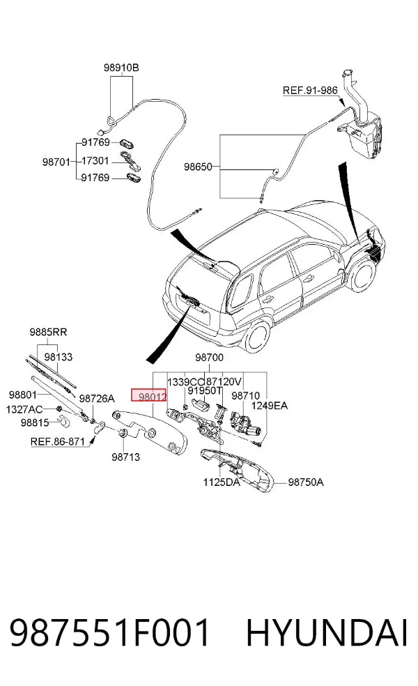  987551F001 Hyundai/Kia