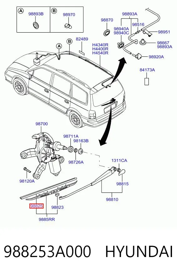  988253A000 Hyundai/Kia