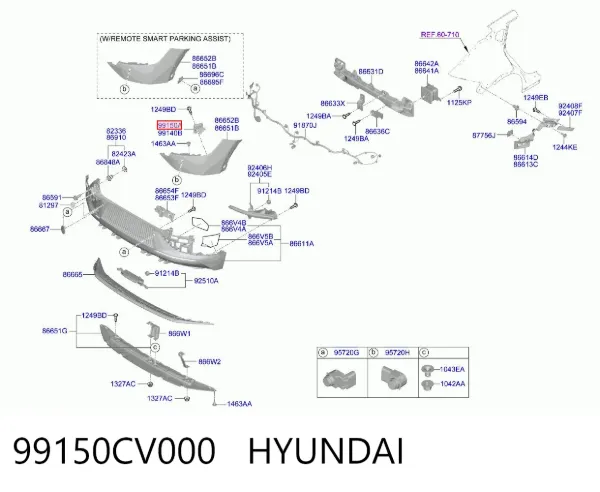 Датчик контролю мертвої зони, задній 99150CV000 Hyundai/Kia