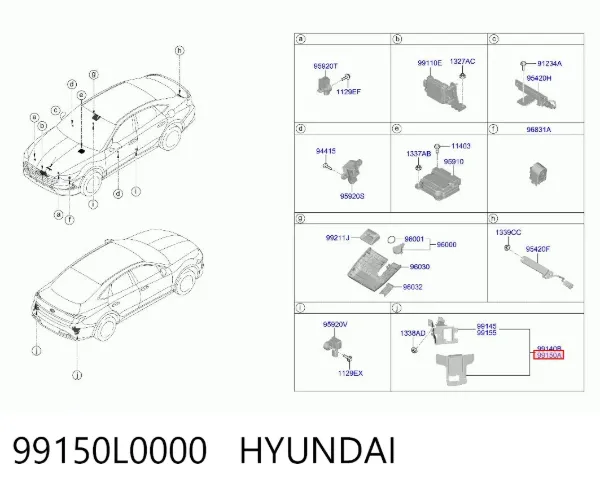 Датчик контролю мертвої зони, задній 99150L0000 Hyundai/Kia