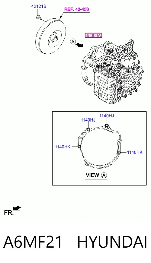 АКПП A6MF21 Hyundai/Kia