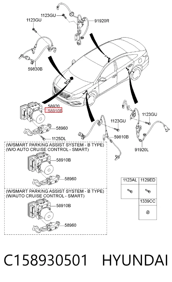 Блок АБС C158930501 Hyundai/Kia