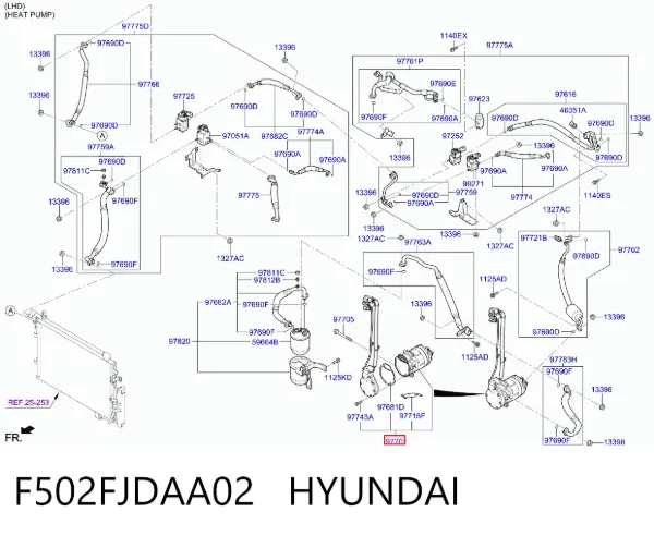 Компресор кондиціонера F502FJDAA02 Hyundai/Kia