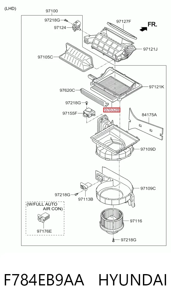 Фільтр салону F784EB9AA Hyundai/Kia