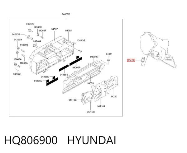 Датчик швидкості HQ806900 Hyundai/Kia